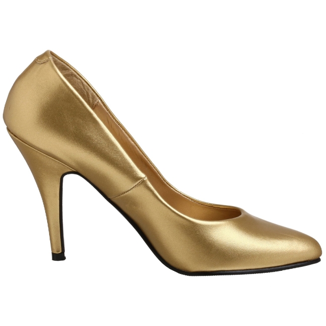 Gold Matte 10 cm VANITY-420 Women Pumps Shoes Flat Heels