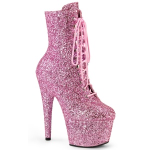 ADORE-GWR 18 cm pleaser hoge hakken boots plateau glitter roze