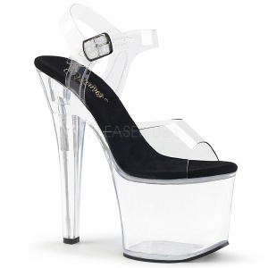 Acrylic 18 cm Pleaser RADIANT-708 Platform High Heels Shoes