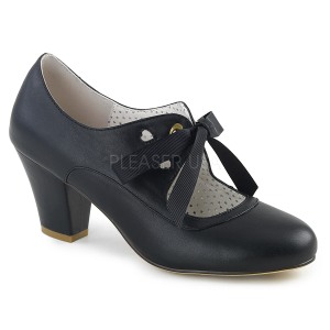 Black 6,5 cm WIGGLE-32 retro vintage cuben heels maryjane pumps