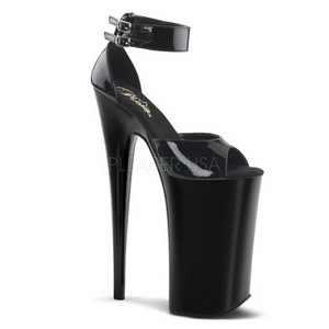 Black Shiny 25,5 cm Pleaser BEYOND-089 High Heels Platform