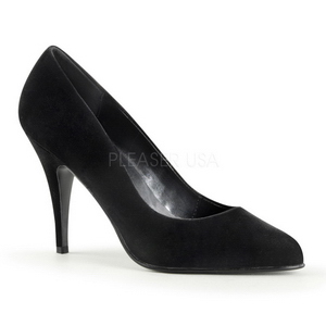 Black Velvet 10 cm VANITY-420 pointed toe pumps high heels