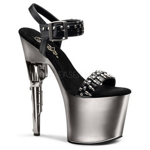 Chrome 19 cm BONDGIRL-712 Platform Gun High Heels