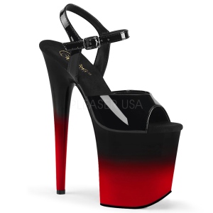 Dual Colored 20 cm FLAMINGO-809BR-H Platform High Heels Shoes