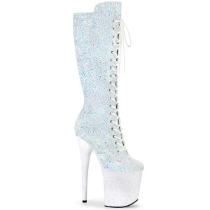 Glitter 20 cm FLAMINGO-2020MG-2-2 extrem platform boots high heels