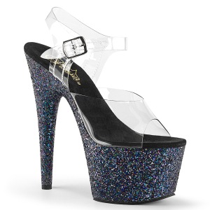 Glitter platform 18 cm ADORE-708LG exotic pole dance high heel sandals