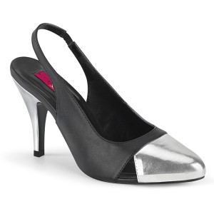 Kunstleer 10 cm DREAM-405 slingback pumps - travestie schoenen