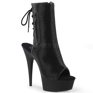 Kunstleer 15 cm DELIGHT-1018 plateau dames enkellaarsjes