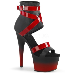 Kunstleer 18 cm ADORE-700-15 pleaser sandalen met plateau