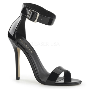 Lakleer 13 cm Pleaser AMUSE-10 sandalen met naaldhak