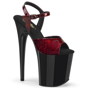 Lakleer 20 cm FLAMINGO-809SP pleaser hoge hakken met plateau