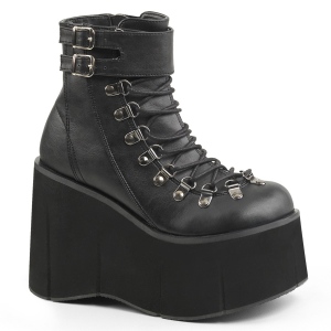 Leatherette 11,5 cm KERA-21 lolita ankle boots wedge platform