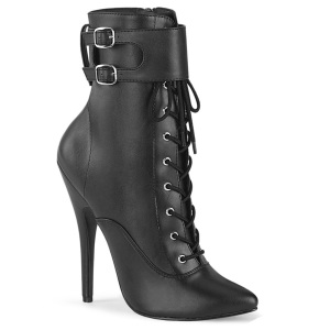 Leatherette 15 cm DOMINA-1023 ankle boots stiletto high heels