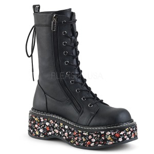 Leatherette 5 cm EMILY-350 lolita ankle boots platform