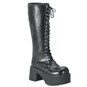 Leatherette 9,5 cm RANGER-302 Platform Mens Gothic Boots