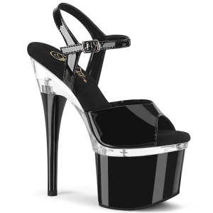 Patent platform 18 cm ESTEEM-709 pleaser high heels shoes
