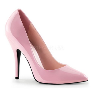 Pink Varnished 13 cm SEDUCE-420 pointed toe pumps high heels