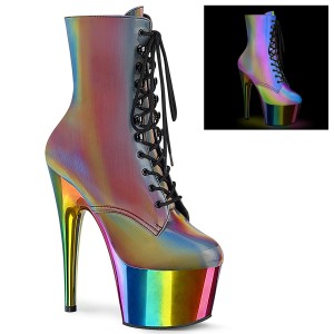 Rainbow 18 cm ADORE-1020RC-REFL pole dance ankle boots