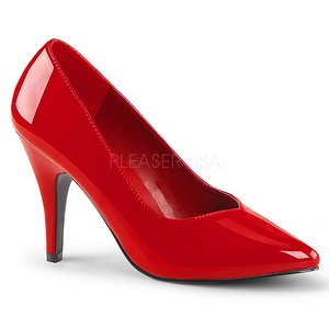 Red Shiny 10 cm DREAM-420 Pumps High Heels for Men