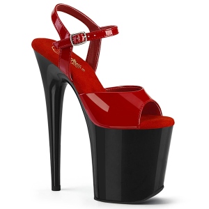 Red platform 20 cm FLAMINGO-809-2 pleaser high heels shoes