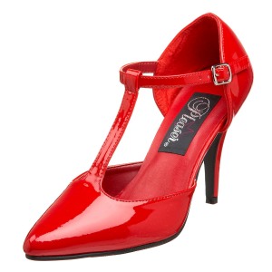 Rood Lak 10,5 cm VANITY-415 Pumps Hoge Hakken voor Mannen