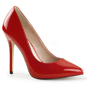 Rood Lak 13 cm AMUSE-20 Pumps Schoenen met Naaldhakken