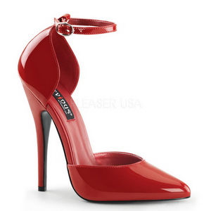 Rood Lak 15 cm DOMINA-402 Pumps Hoge Hakken voor Mannen