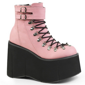 Rose Leatherette 11,5 cm KERA-21 lolita ankle boots wedge platform