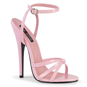 Roze 15 cm DOMINA-108 high heels schoenen voor travestie