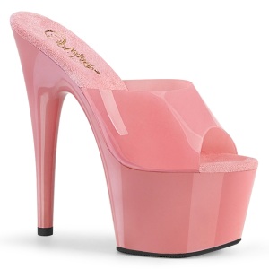 Roze Jelly-Like 18 cm ADORE-701N transparante hakken - pole dance mules