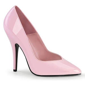 Roze Lak 13 cm SEDUCE-420V Hoge Hakken Pumps voor Heren