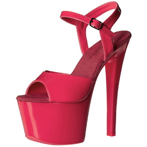 Roze Neon 18 cm Pleaser SKY-309UV Plateau Hoge Hakken