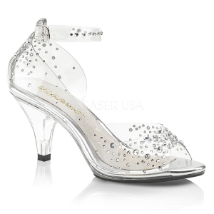 Strass steentjes 8 cm BELLE-330RS high heels schoenen voor travestie