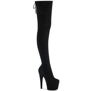 Stretch suede 18 cm ADORE-3008 Pleaser Overknee Boots