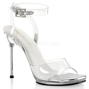 Transparant 11,5 cm CHIC-06 Stiletto Sandalen met Hoge Hak