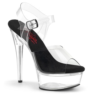 Transparent 15 cm EXCITE-608 Pole dancing high heels shoes