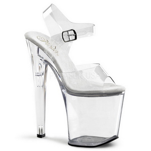 Transparent 20 cm XTREME-808 High Heels Acrylic Platform