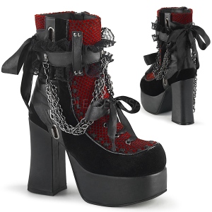 Velvet 11,5 cm CHARADE-110 demonia ankle boots platform