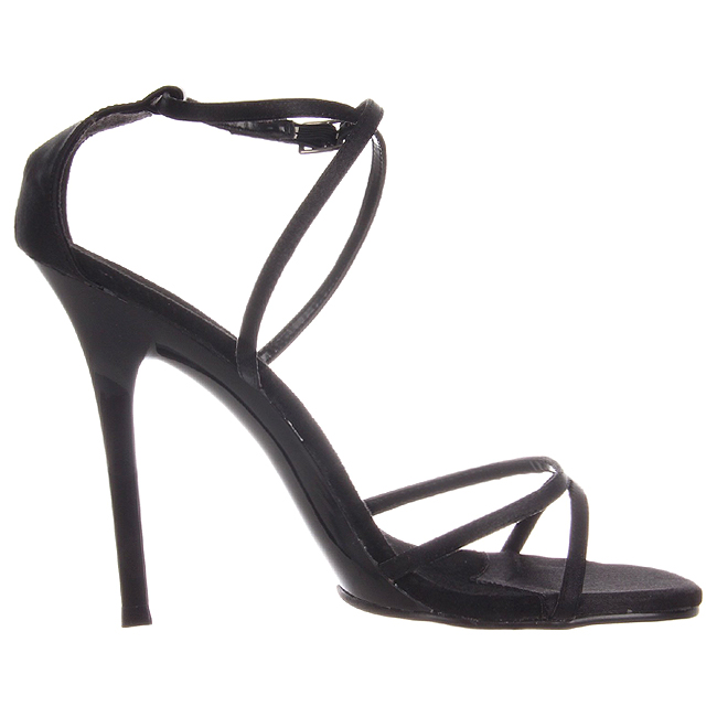 Black 11 5 cm GALA 41 High Heeled Stiletto Sandal Shoes