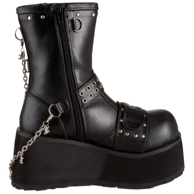 platform ankle boots goth
