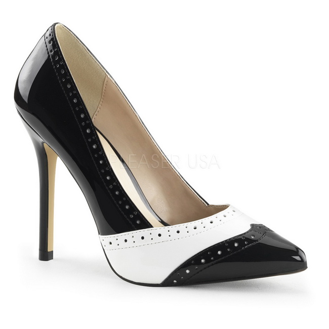 black white pumps women's shoes