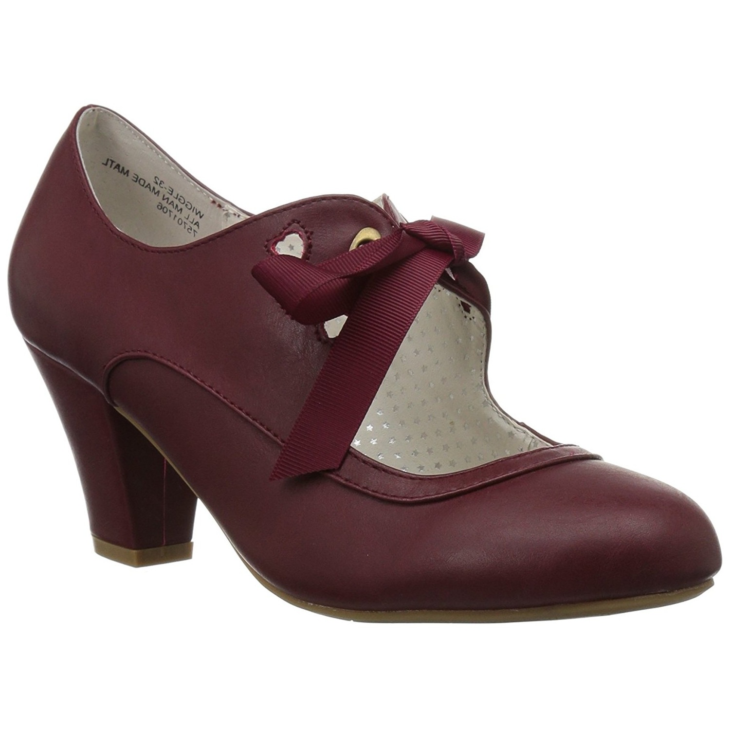 Burgundy mary jane pumps hotsell