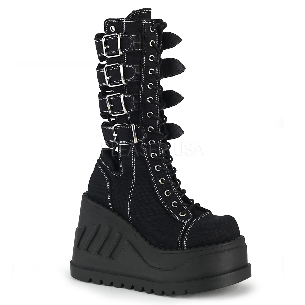 platform ankle boots goth