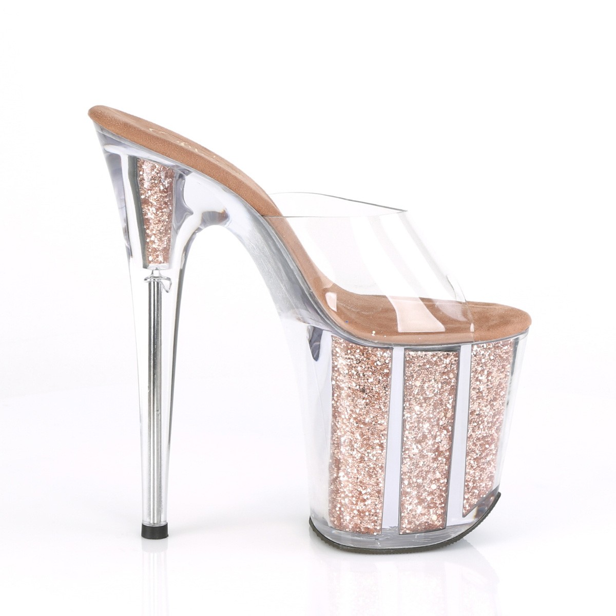 gold glitter platforms