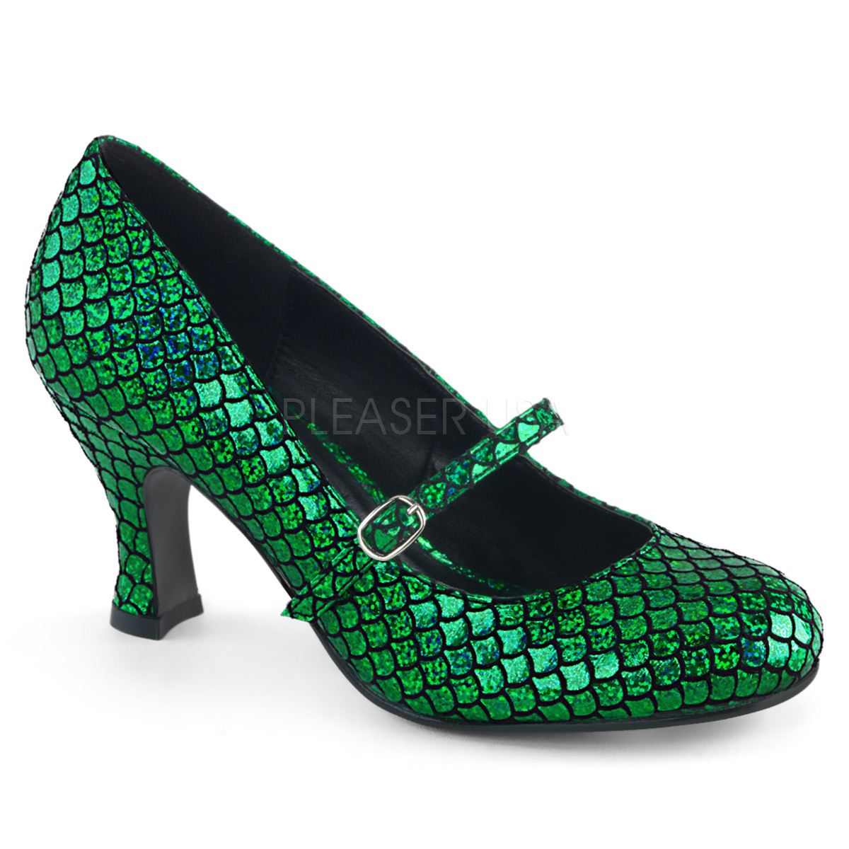 Uitgelezene Groen 7,5 cm MERMAID-70 pumps schoenen met lage hakken JO-89