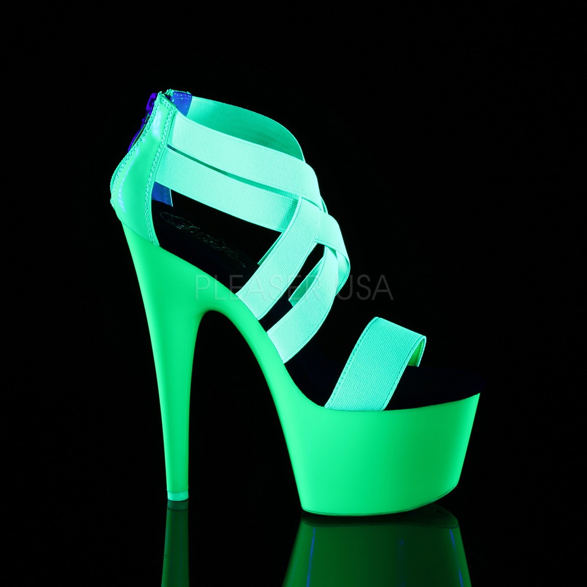 Wonderbaarlijk Groen neon 18 cm Pleaser ADORE-769UV paaldans schoenen met hoge hakken RV-03