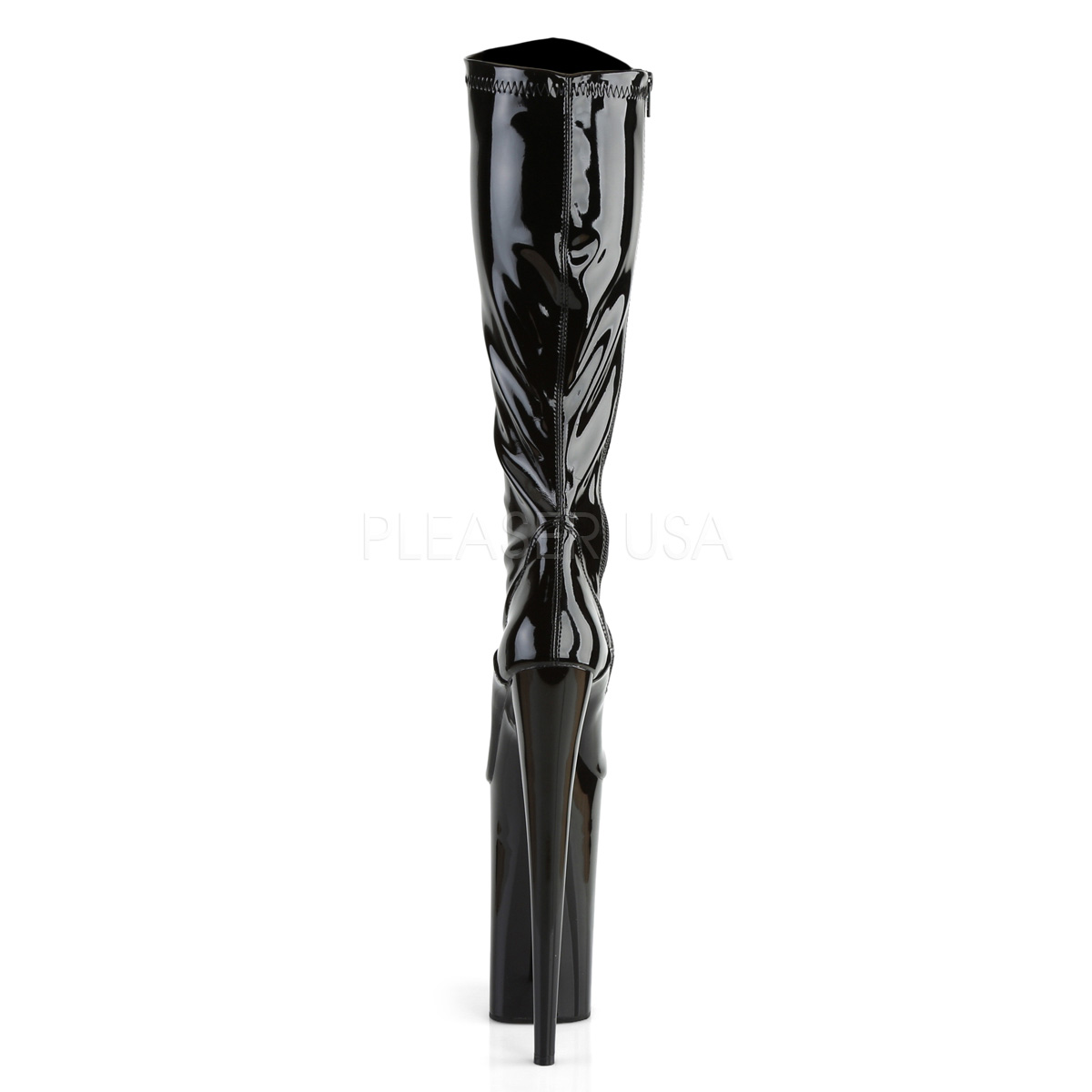 Lakleer 25 cm BEYOND 2000 plateau laarsjes dames met hakken Lakleer 25 cm BEYOND 2000 plateau laarsjes dames met hakken