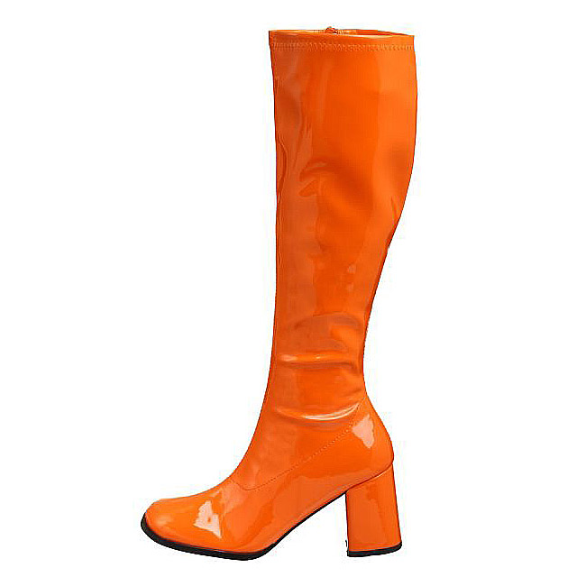 orange high boots