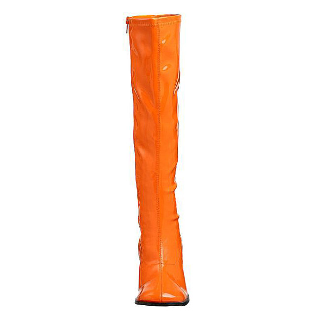 orange high boots