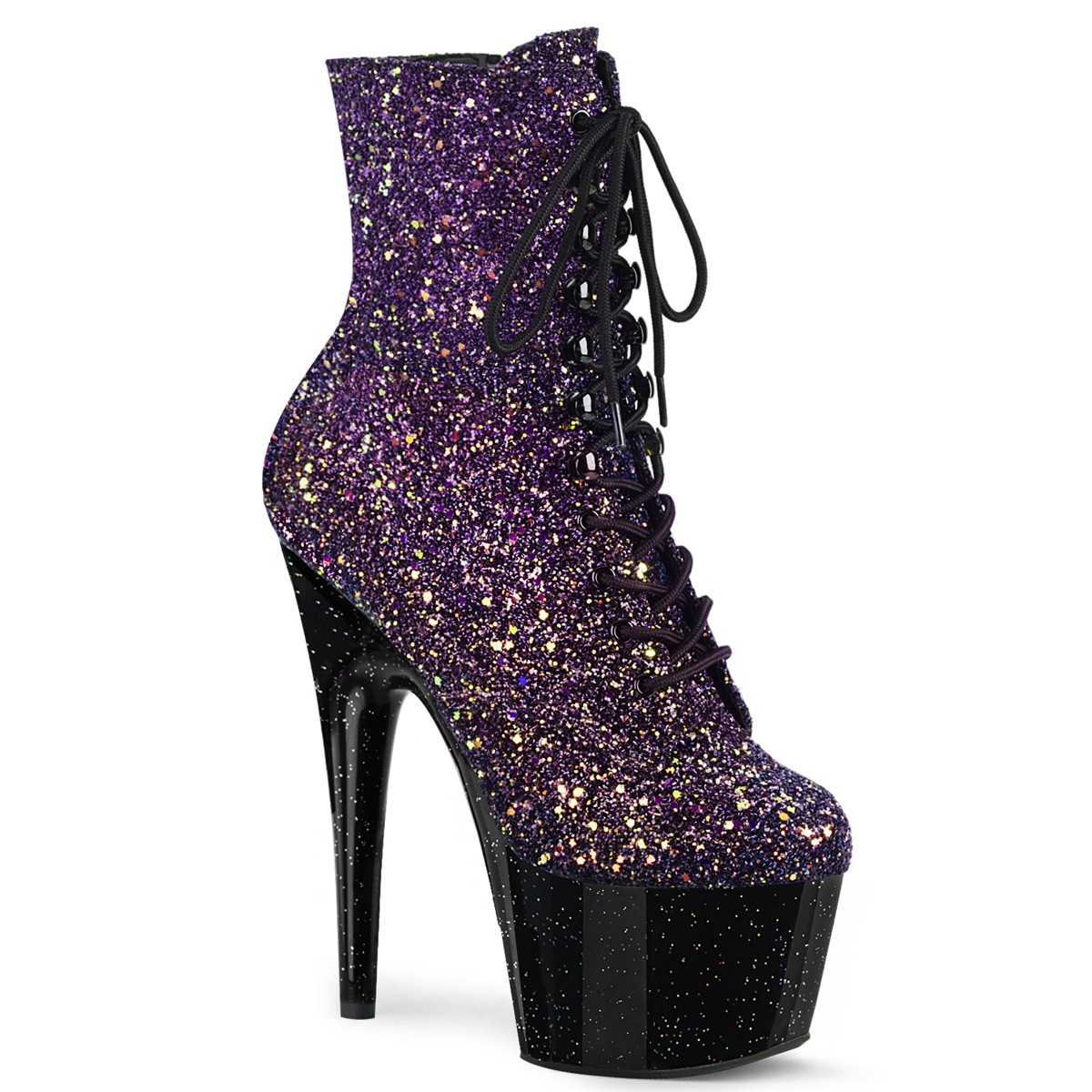 Paarse 18 cm ADORE 1020OMBG glitter exotic hakken pole dance enkellaarzen